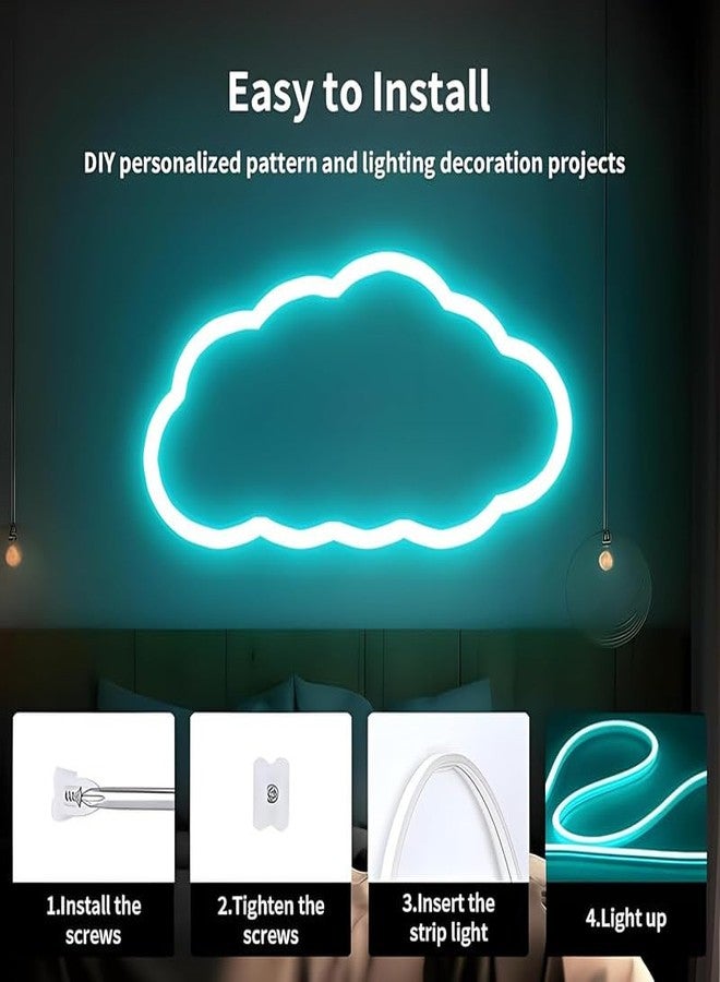 REPISH 5-Meter Ice Blue Neon Light Strip with 600 LEDs and 12V Adapter - Ideal for Wall Decorations, Parties, Celebrations, Bars, and Custom Neon Displays (Pack of 1) - Image 2